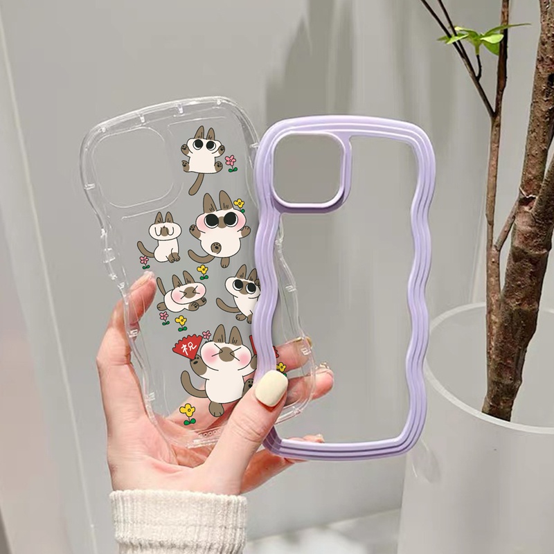 Suntaiho Ốp lưng Ốp Điện Thoại TPU Mềm Trong Suốt In Hình Thú Hoạt Hình Cho iPhone 11 11 Pro 13 12 Pro Max X XS Max XR 7 8 Plus