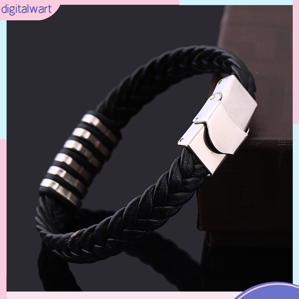 Vòng Đeo Tay Giả Da Phong Cách Cá Tính Dành Cho Nam