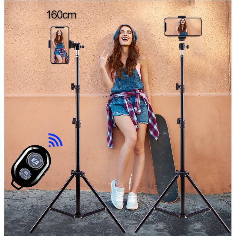 Chân Đế Giữ Điện Thoại 50cm / 160cm Hỗ Trợ Chụp Ảnh Selfie