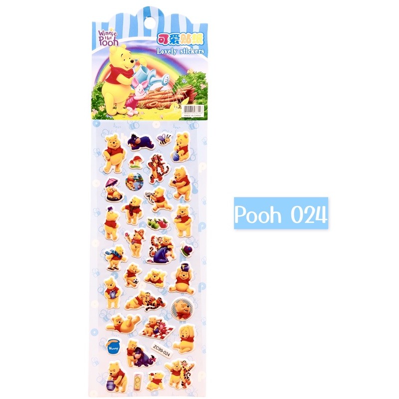 Hình Dán Sticker Cho Bé Nhiều kiểu Peppa Sophia Pooh Siêu nhân Búp bê Xe hơi Panda ZC99