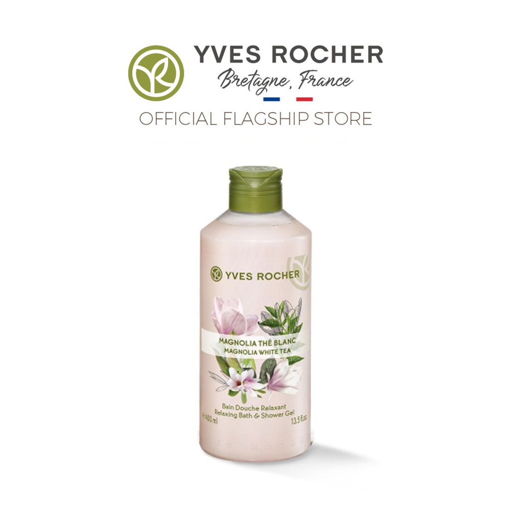 Gel Tắm Hương Mộc Lan Kết Hợp Trà Trắng Yves Rocher Magnolia White Tea Relaxing Bath And Shower Gel 400 Ml