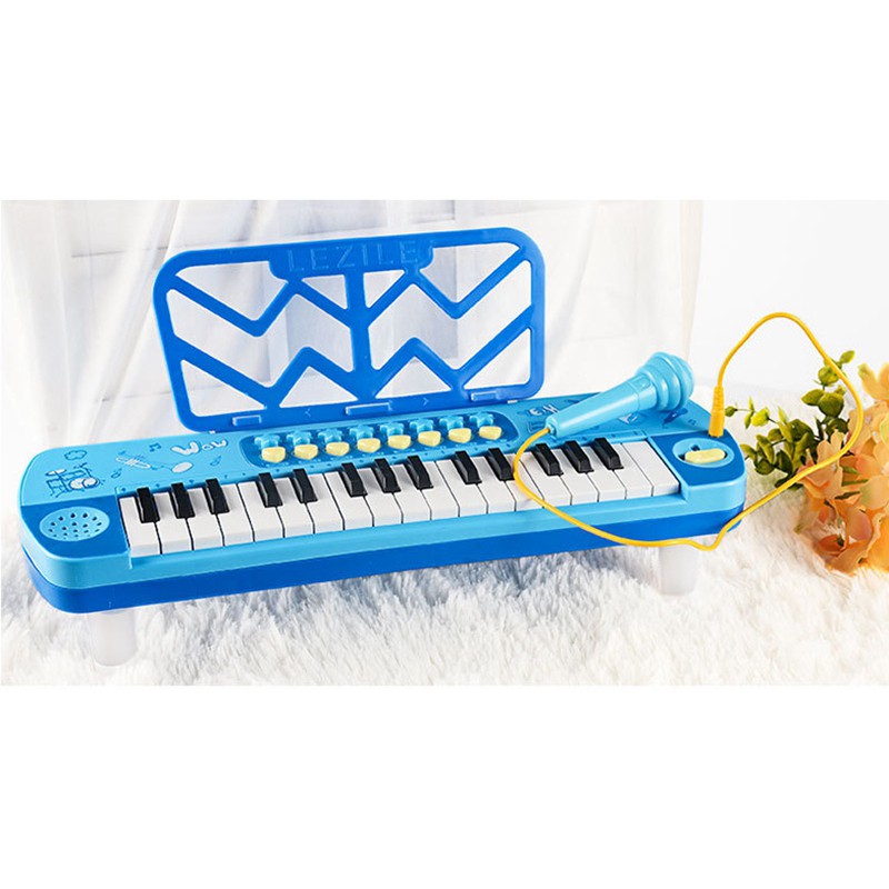 Đàn Organ Điện Mini 37 Phím Màu Hồng Cho Bé