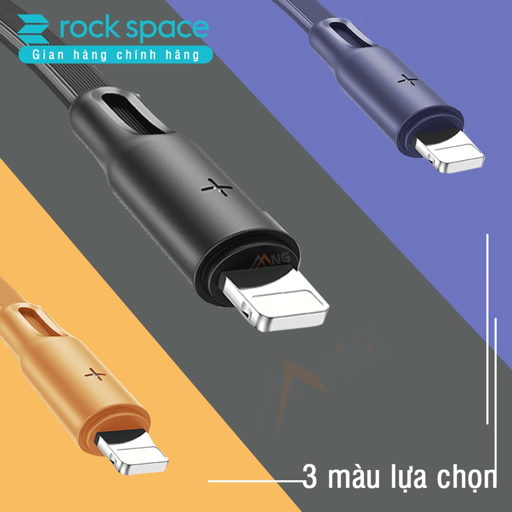 Dây sạc iphone Chính hãng Rockspace S1 chuẩn sạc nhanh không nóng máy bảo hành 1 năm 1 đổi 1