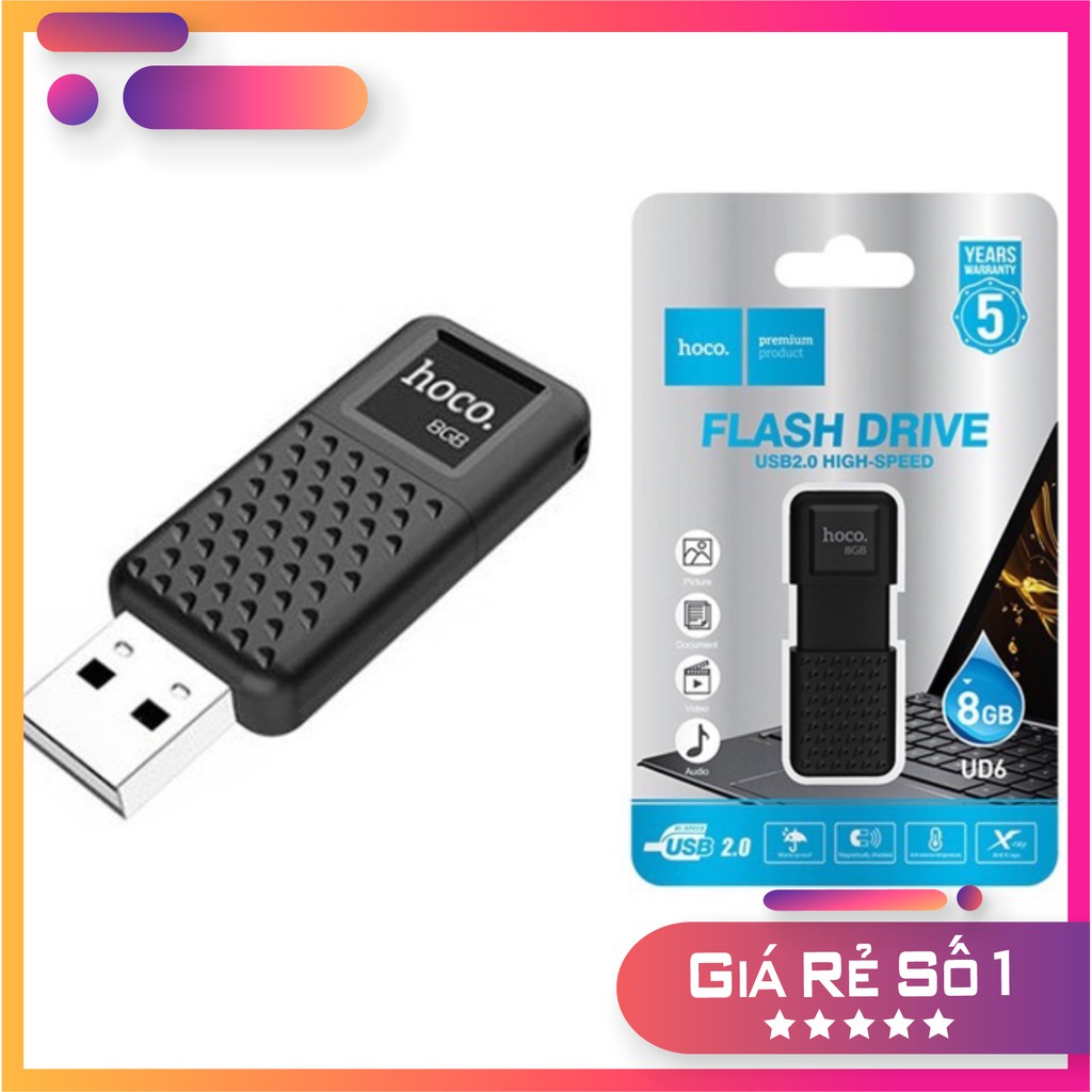 USB Hoco UD6 Intelligent 2.0 Chính Hãng - USB Đầy Đủ Dung Lượng (4G/8G/16G/32G/64G/128G)