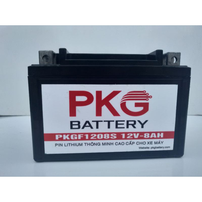 ẮC QUY-PIN-LITHIUM-PKG 12V-8AH-SIÊU THÔNG MINH-KHỞI ĐỘNG XE MÁY BẢO HÀNH 2 NĂM