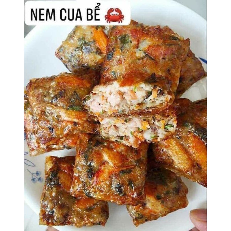 CHẢ NEM CUA BỂ KHAY 12 CÁI