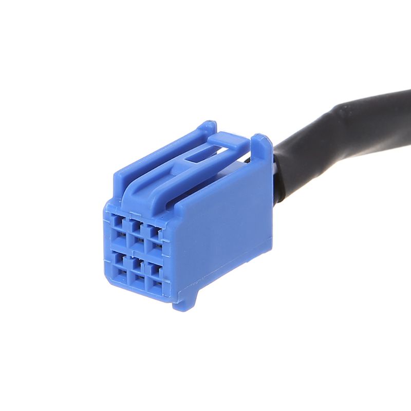 Cáp chuyển đổi 3RCA cho xe hơi Toyota DVD đầu 6Pin Blue AV Port 3040