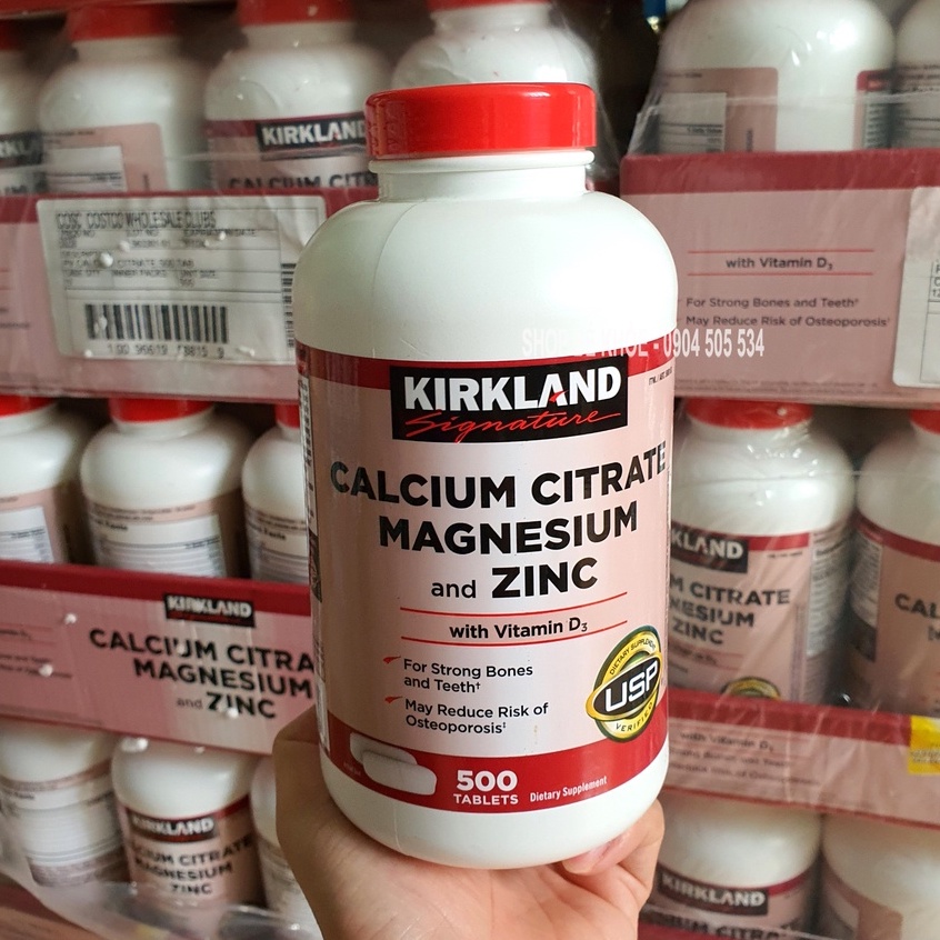 Viên Uống Canxi Kirkland- Calcium + D3 Kirkland 500 viên