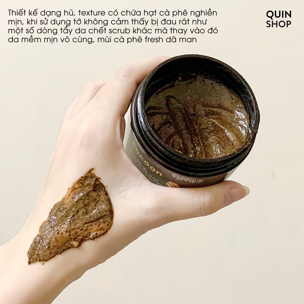 Tẩy Da Chết Cà Phê Đăk Lăk &amp; Đường Thốt Nốt The Cocoon Dak Lak Coffee &amp; An Giang Palmyra Palm Sugar Body Polish