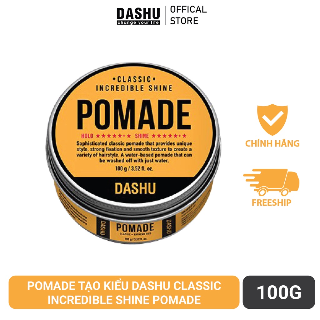 [Chính Hãng] Pomade tạo kiểu Dashu Classic Incredible Shine Pomade 100g