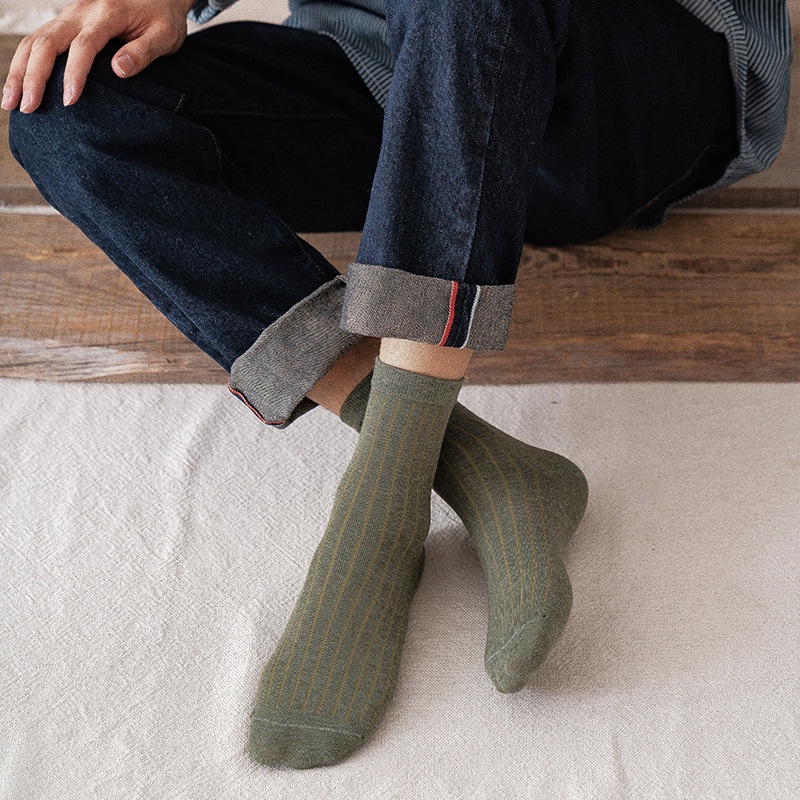 Tất vớ nữ nam cao cổ dài trắng dễ thương hàn quốc đẹp iLita chân thấp nhún đủ màu trơn đen, đỏ, vàng, xám, xanh