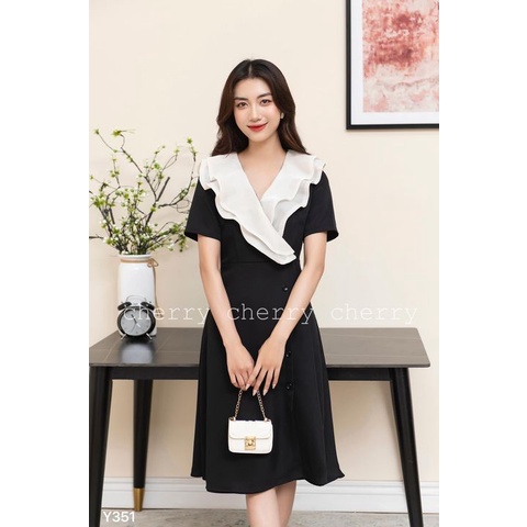 Váy công chúa bèo cổ Y351