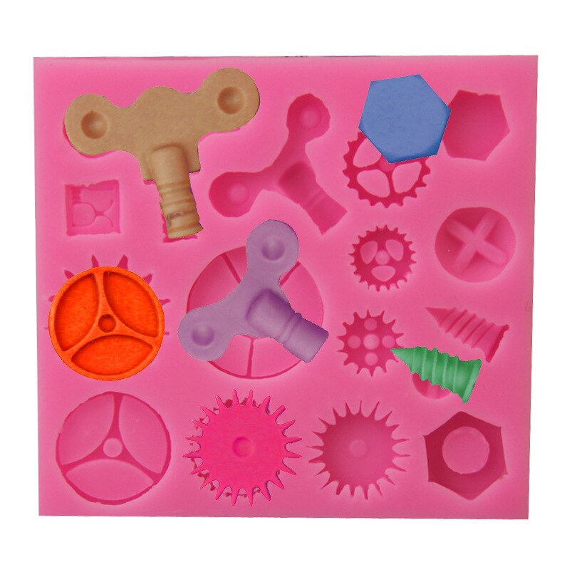 Khuôn silicon làm bánh răng đồng hồ 3d độc đáo 9723
