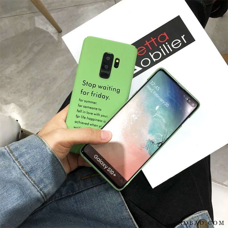 Ốp Điện Thoại Màu Xanh Lá Cho Samsung Note 10 + S10 S10 + S9 + Note 9 8 S8 + Plus