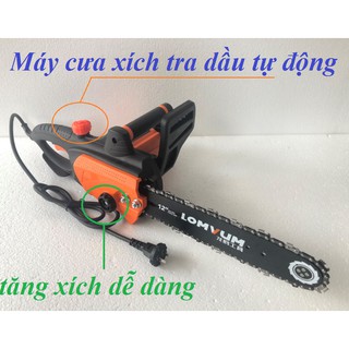 Máy cưa xích điện cầm tay Lomvun 2000W