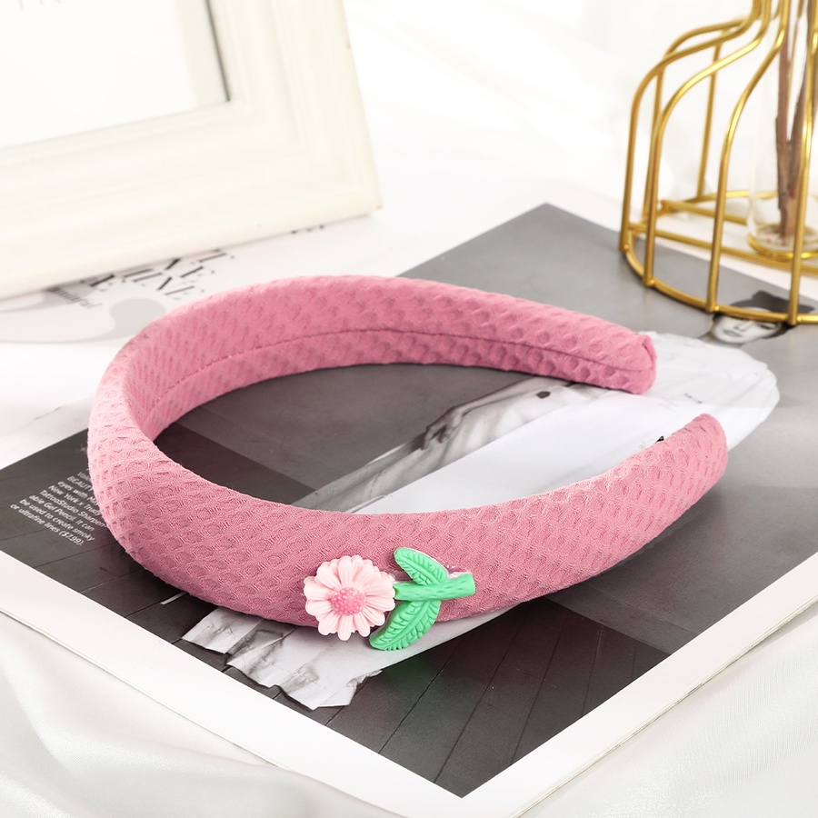 Băng Đô Cài Tóc Bằng Xốp Kẻ Sọc Caro Màu Kẹo Ngọt In Hoa Dễ Thương Phong Cách Hàn Quốc Cho Nữ