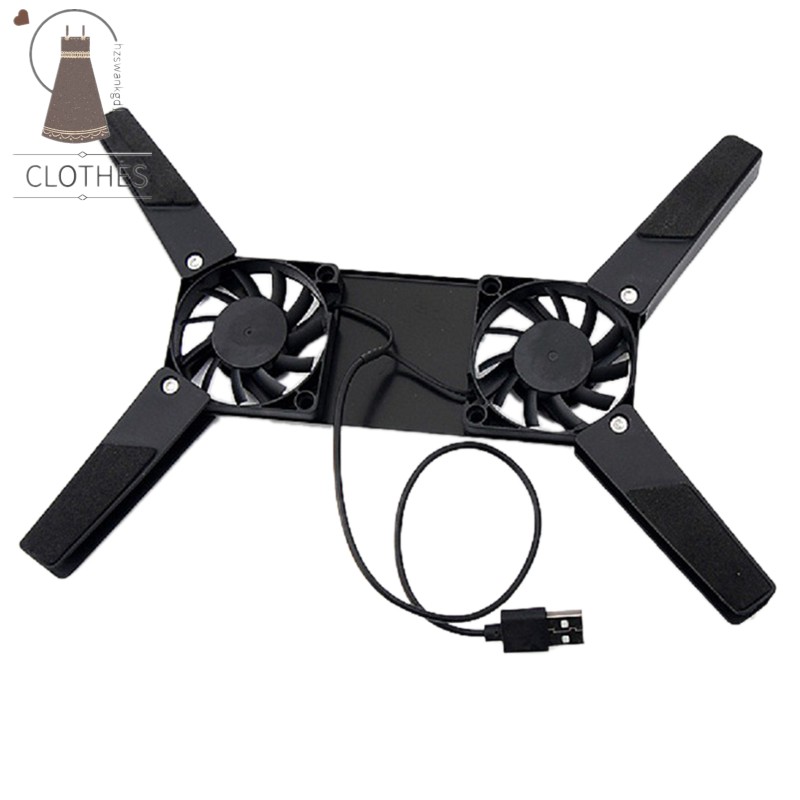 Rotatable USB Fan Cooling Pad 2 Fans Cooler Notebook Cooler Computer Laptop Stand for 10-17Inch PC Laptop PC Computer