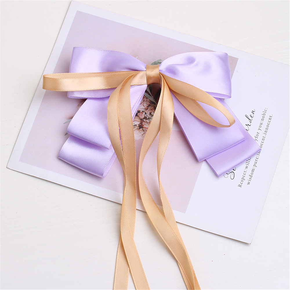 Kẹp Tóc Nơ Ruy Băng Lớn Nhiều Màu Sắc Dễ Thương Cho Bé Gái