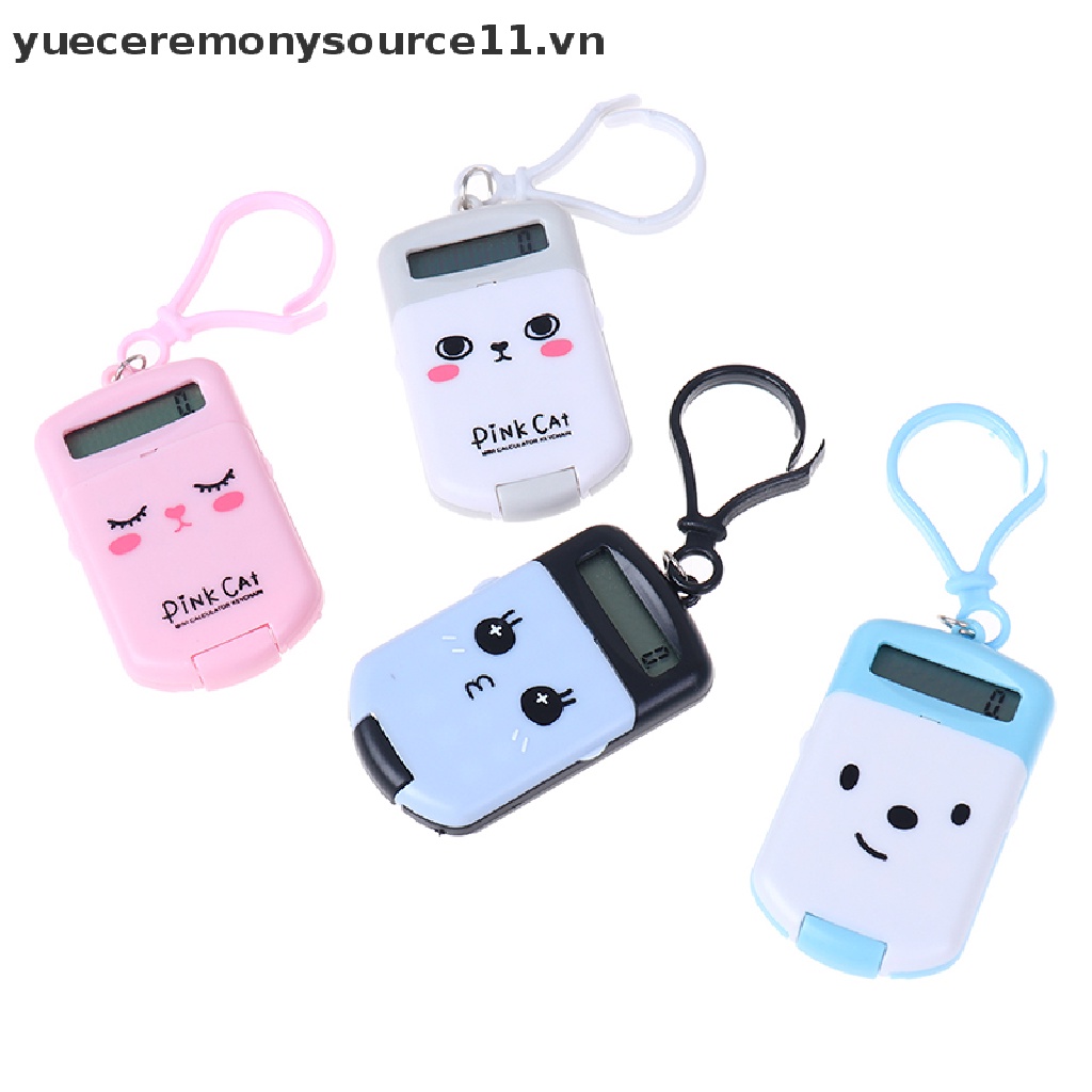 Máy Tính Bỏ Túi Kích Thước Nhỏ Gọn Có Móc Khóa Tiện Dụng Cho Văn Phòng