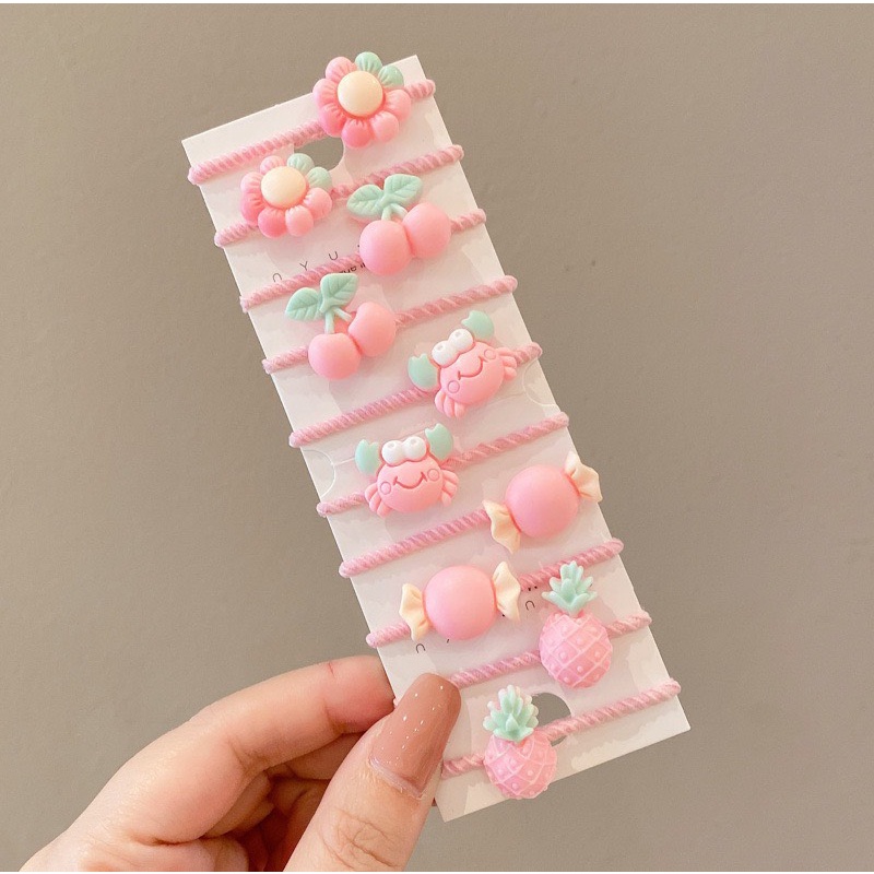 Dây Buộc Cột Tóc Hình Hoa Cúc Dễ Thương T2