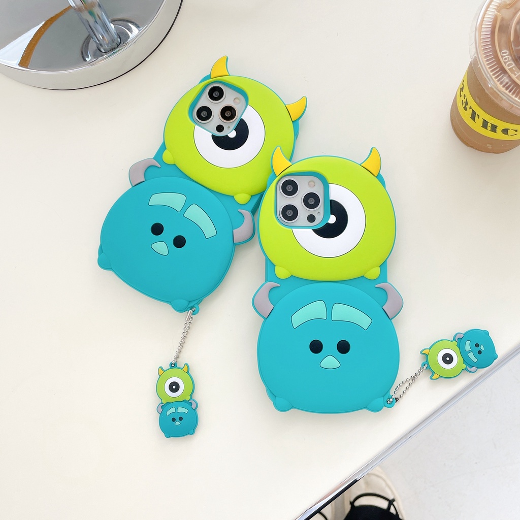 Ốp điện thoại silicon mềm hình Sulley hoạt hình thích hợp cho iPhone 12 pro max 11 pro max xs max xr x 7 8 plus 7 plus