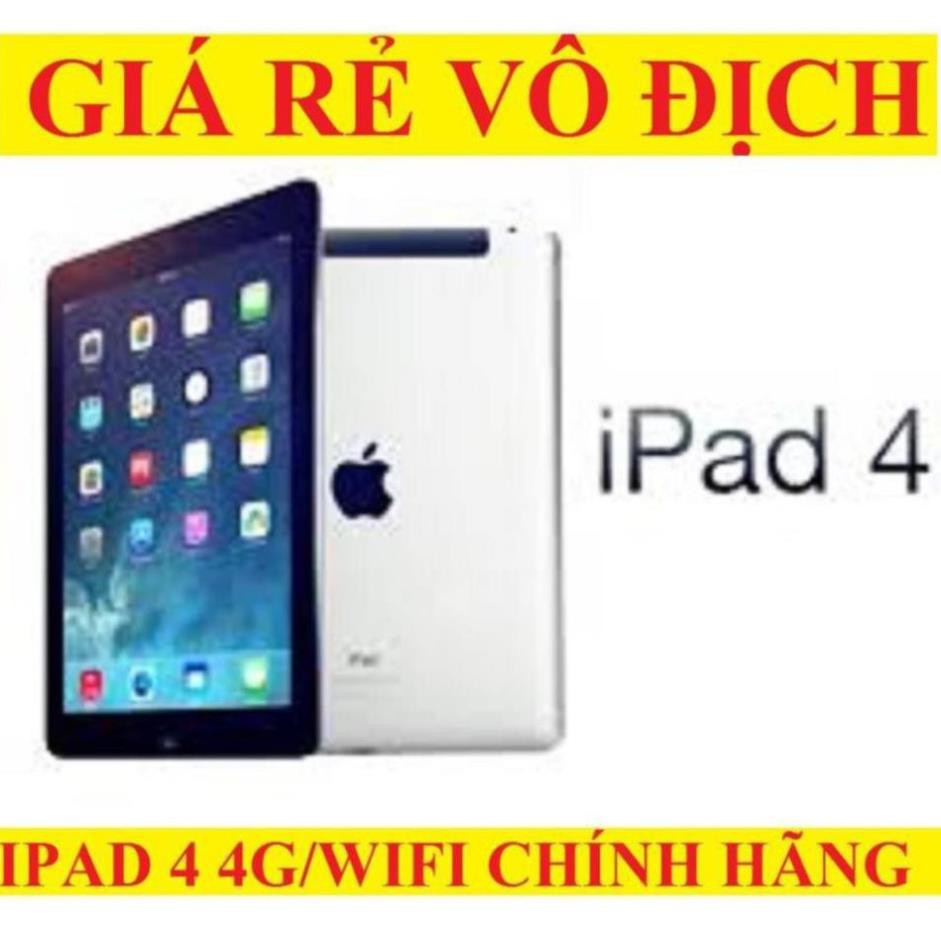 Máy tính bảng Ipad 4 32G 4G/wifi Full chức năng, màn hình 9.7inch, Full Zalo Youtube Tiktok Facebook mượt