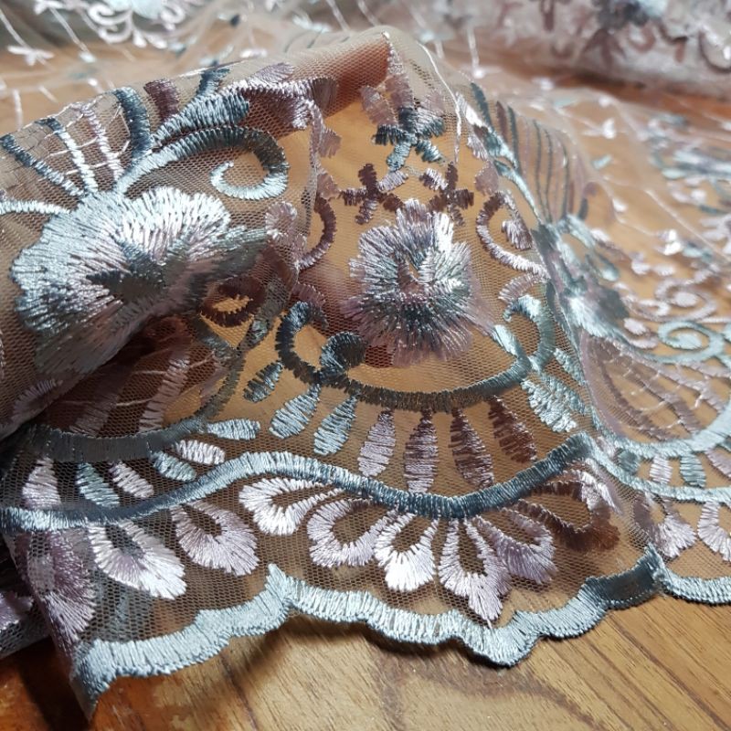 1Met Ren Lưới Thêu Cao Cấp