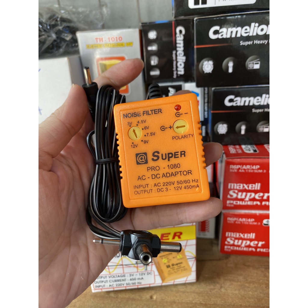 Adapter Đa Năng 6 đầu 3 -13.5v PRO-1080 Super .