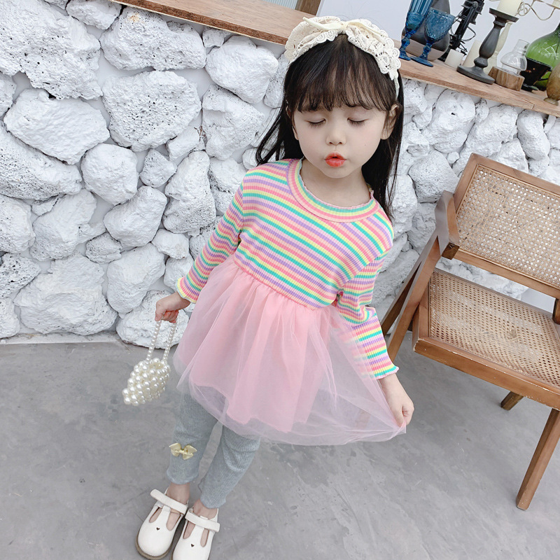 2021 quần áo nữ mùa xuân 0-4 tuổi gái mặc áo đẹp 3 mánh gái áo phủ kín bé nhỏ | BigBuy360 - bigbuy360.vn