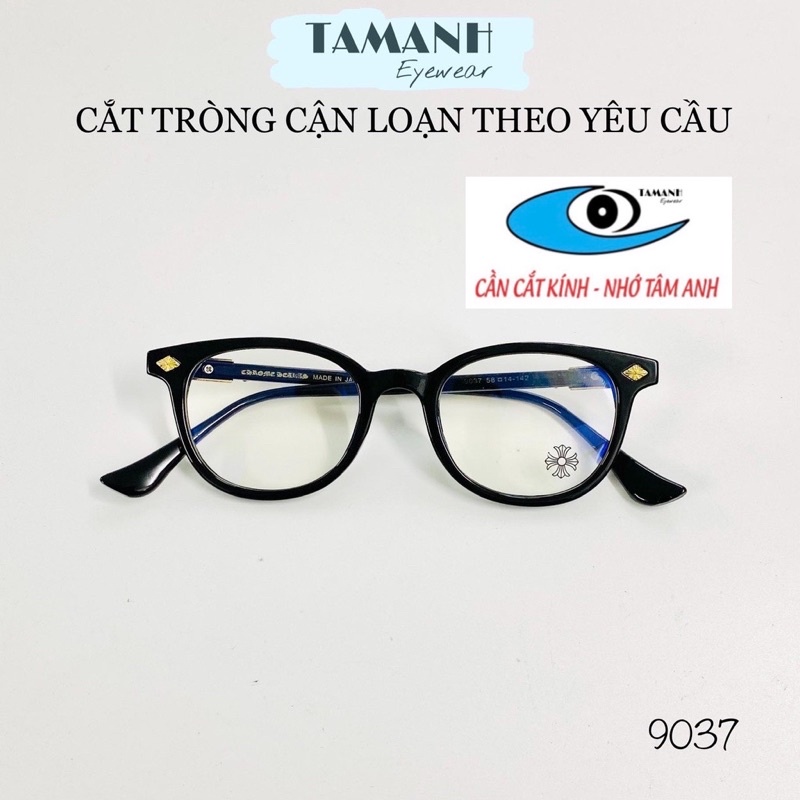 Gọng kính cận nam nữ CHROME Heart dáng mắt tròn Nhận cắt mắt cận, viễn, loạn theo yêu cầ