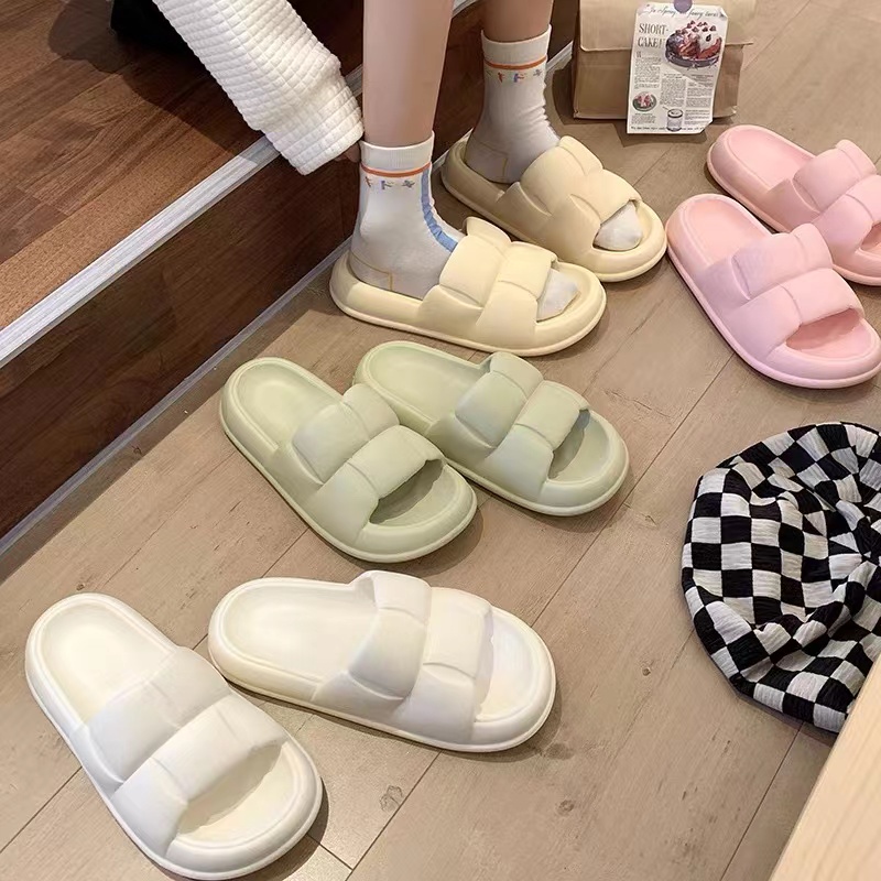 Dép Đi Trong Nhà Đế Dày Khử Mùi Chống Trượt Màu Sắc Đơn Giản Dành Cho Nam Và Nữ