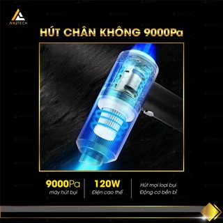 Máy hút bụi cầm tay mini không dây GARBAGE, hút bụi ô tô giường nệm , Robot hút bụi nhà cửa công suất 6000PA