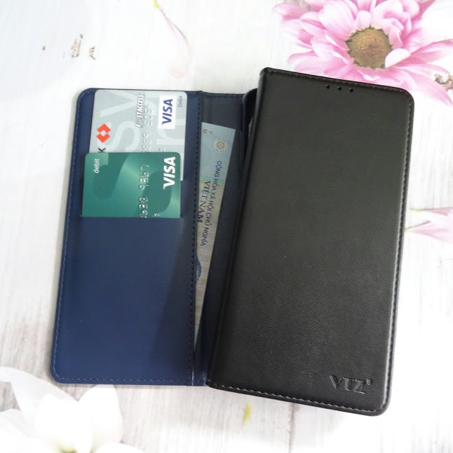 Bao da Vivo U10 Y11 Y12 Y12S Y15 Y17 Y19 Y20 Y20S Y30 Y50 Y1S V20 V19NEO may viền có ví da cao cấp
