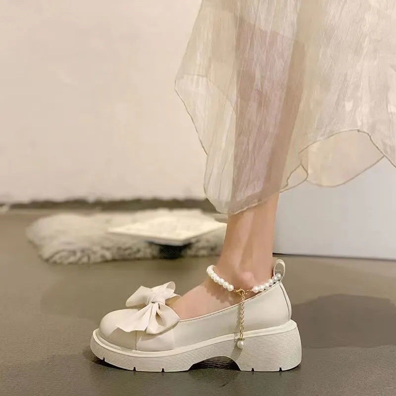 Giày lolita quai ngọc siêu xinh (phom rộng đặt lùi 1 size)