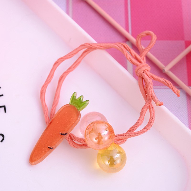 Vòng tay cao su hình ngôi sao / trái cây phong cách Hàn Quốc