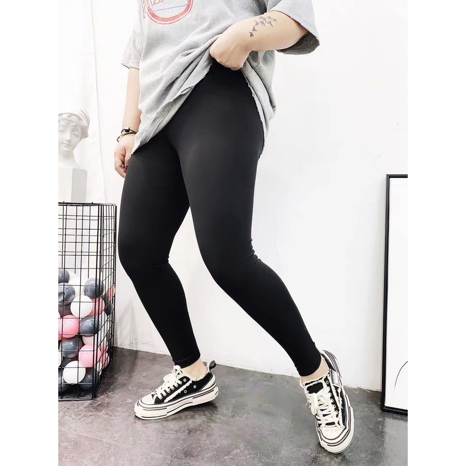 BIG SIZE - Quần Legging, vải thun Hàn co giãn 4 chiều