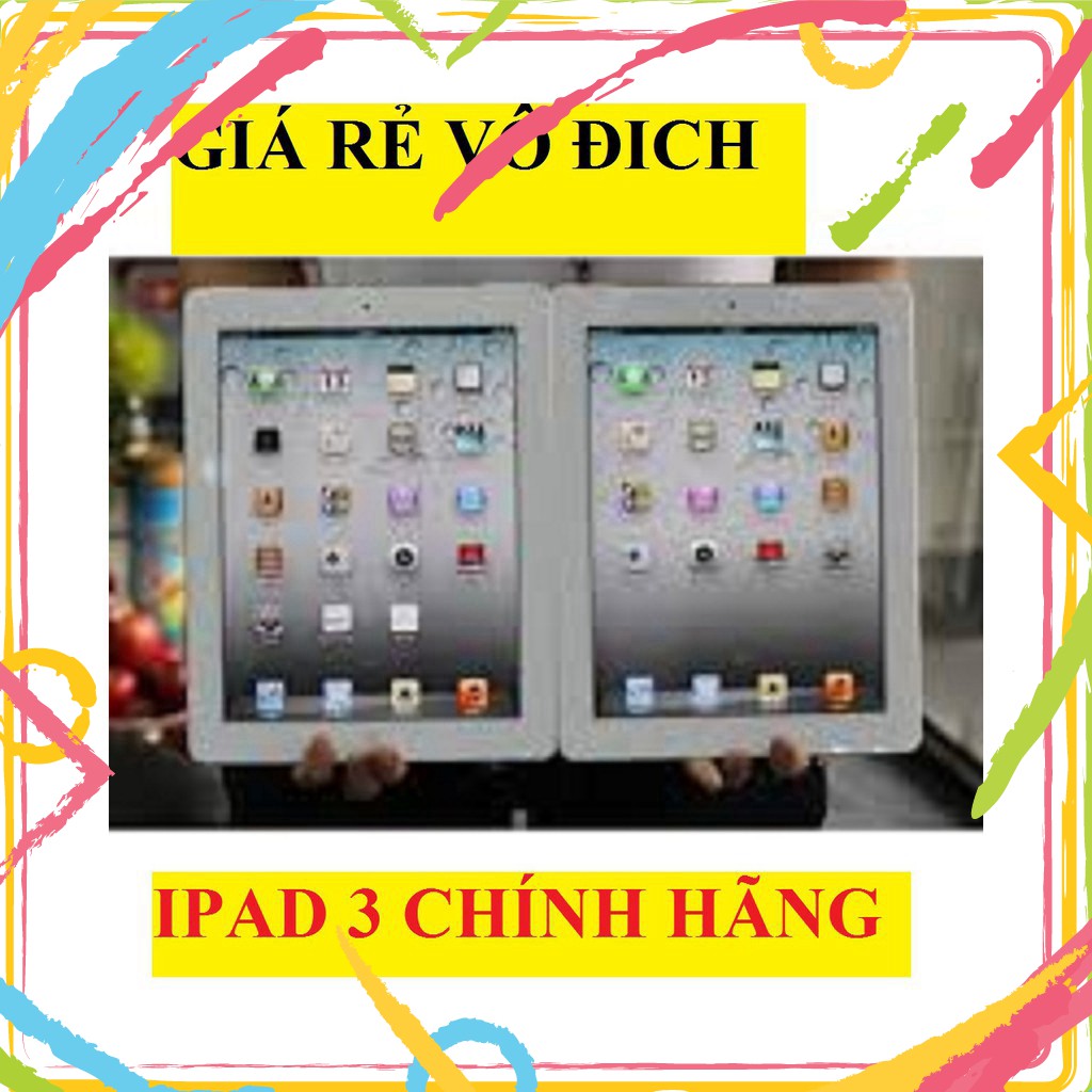 Máy Tính Bảng Ipad 3 zin Chính Hãng apple, màn hình 9.7inch, chơi Tiktok Zalo Fb Youtube hot | BigBuy360 - bigbuy360.vn