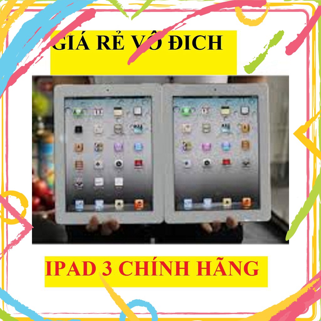 Máy Tính Bảng Ipad 3 zin Chính Hãng apple, màn hình 9.7inch, chơi Tiktok Zalo Fb Youtube hot | WebRaoVat - webraovat.net.vn