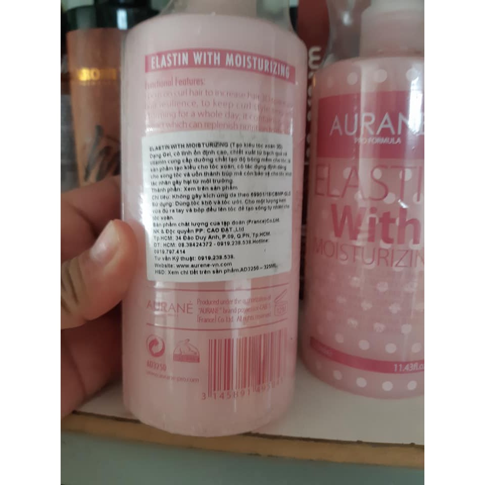 GEL TẠO KIỂU TÓC XOĂN 3D AURANE ELASTIN WITH MOISTURIZING 325ML CHÍNH HÃNG - 5263