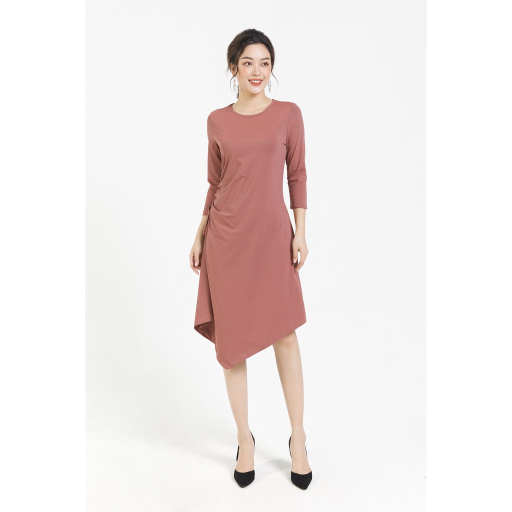 Đầm ôm rút dây nhún sườn LAMER L63T19T049 (Nhiều Màu)