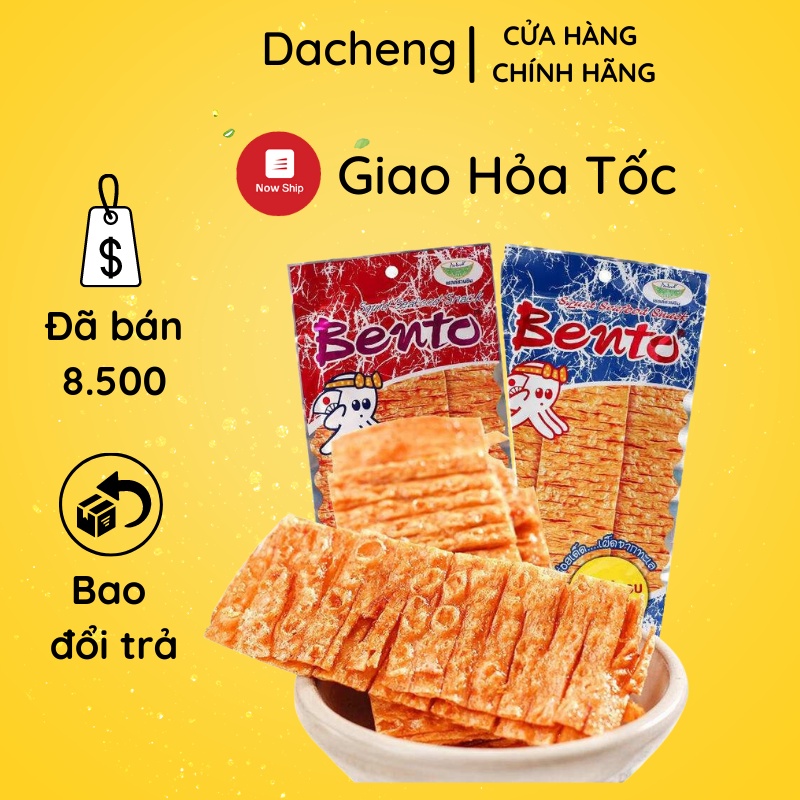 Mực bento Thái Lan 3 vị tự chọn 1 gói 6g đồ ăn vặt Sài Gòn vừa ngon vưa rẻ | Dacheng Food