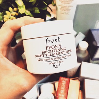 Mặt nạ dưỡng trắng da Fresh Peony Brightening Night Treatment Mask  15ml