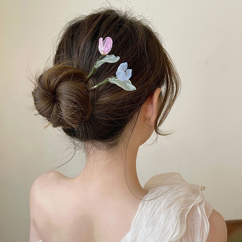 Trâm Cài Tóc Hình Hoa Tulip Phong Cách Cổ Điển Cho Nữ