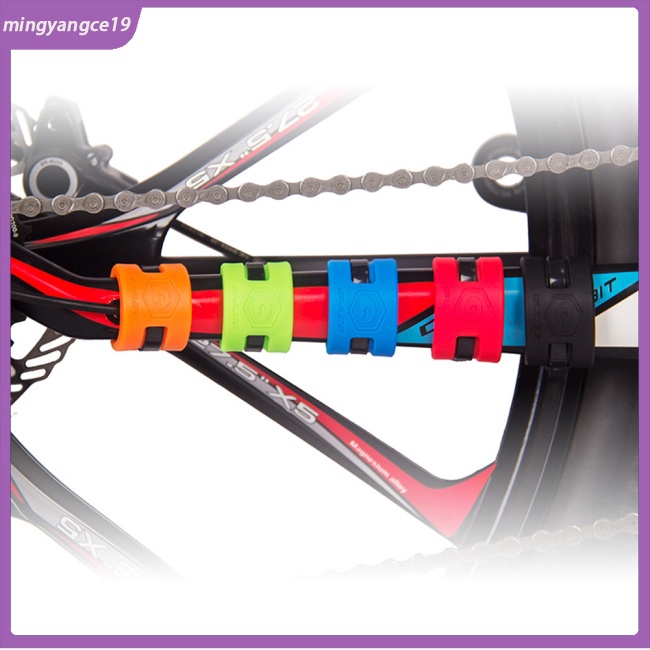 Set 4 Vòng Cao Su Bảo Vệ Dây Xích Xe Đạp Leo Núi Chống Va Chạm