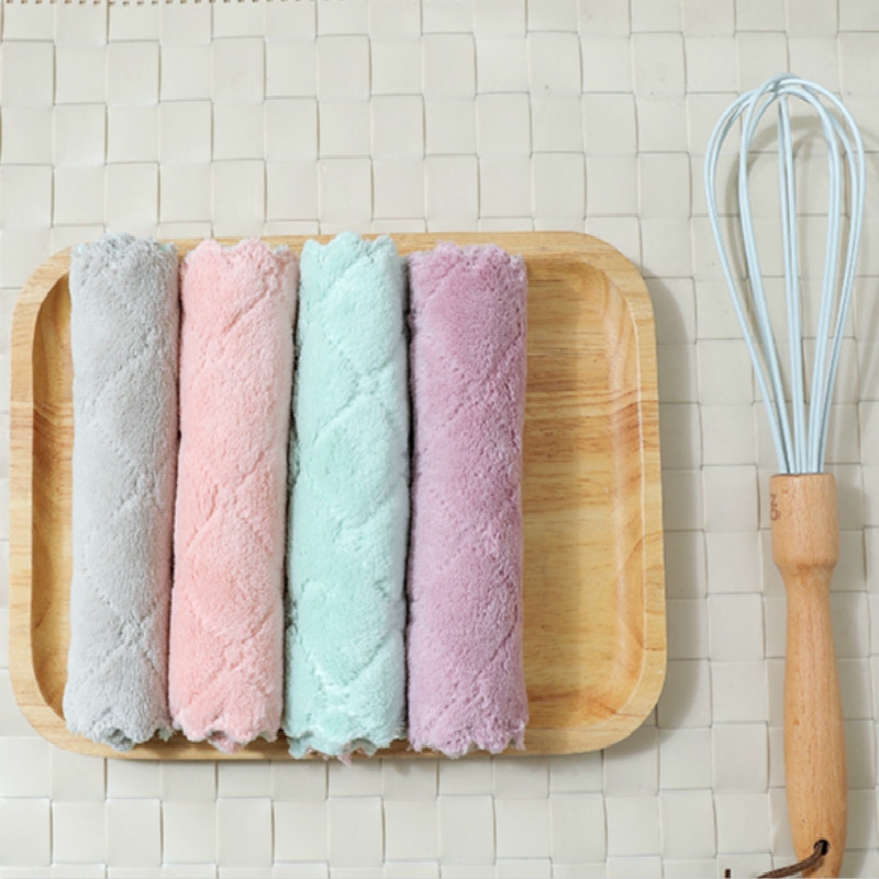 Set 1/3 Khăn Lau Chén Dĩa Đa Năng