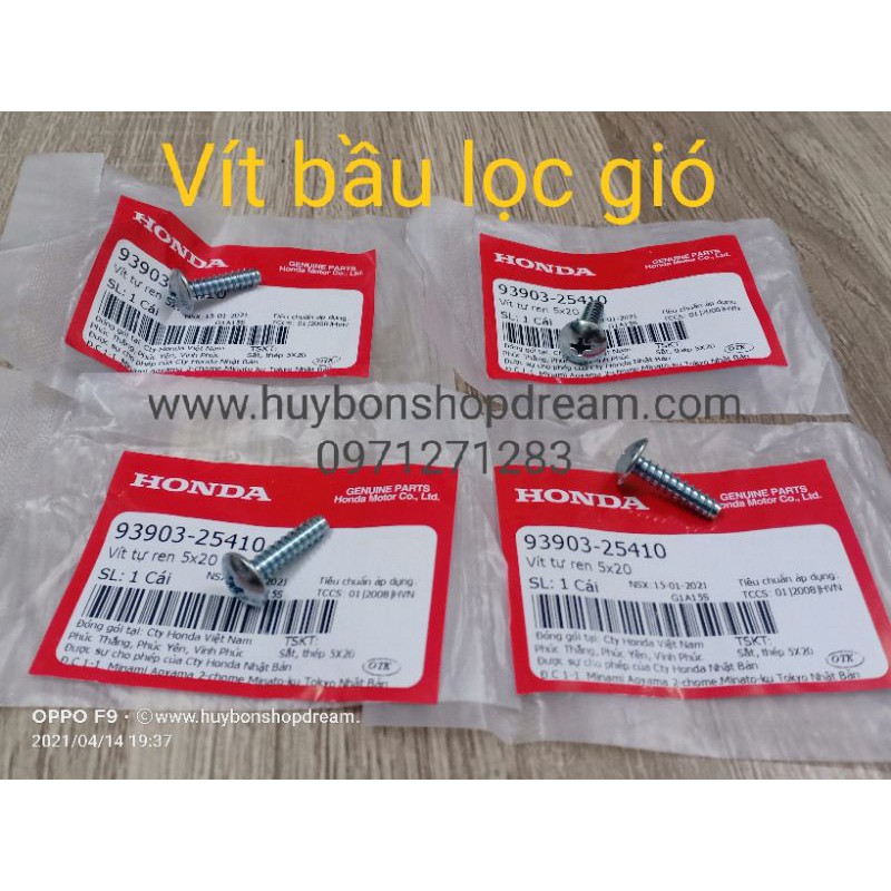 4 vít bầu lọc gió xe dream
