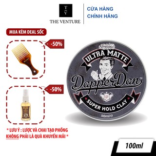 Sáp vuốt tóc Dapper Dan Ultra Matte Clay - 100 gram