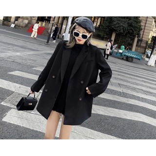 Áo khoác Blazer 4 nút 2 màu đen,trắng