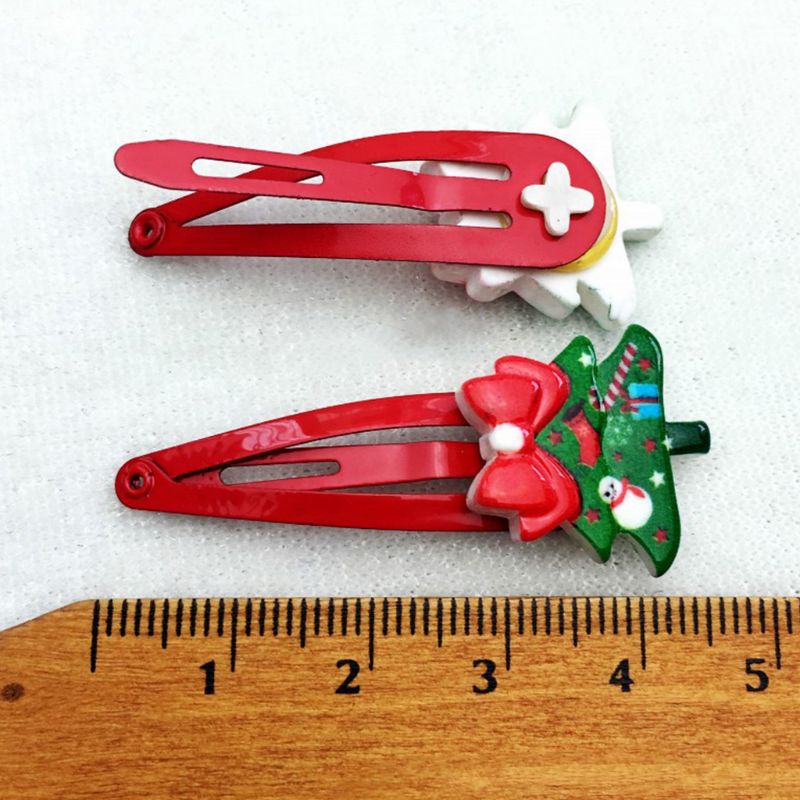 Kẹp Tóc Kim Loại Hình Ông Già Noel Dễ Thương Cho Nữ