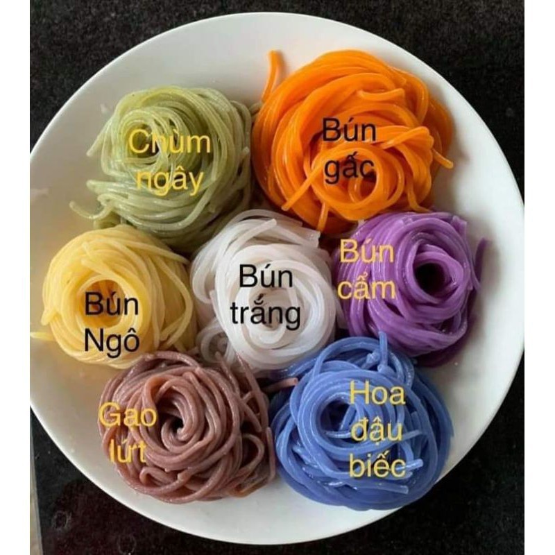 Bún Rau Củ Đặc Sản Cao Bằng 1kg Beorganic - Ngũ Sắc Mix 5 Vị Giảm Cân Eatclean Healthy Cho Người Ăn Kiêng, Ăn Chay